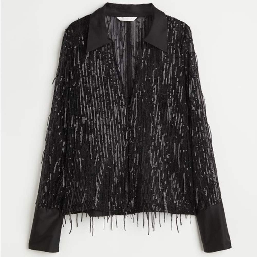 Black sequins Shirt